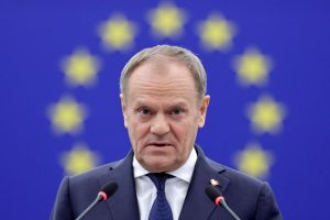 Donald Tusk w Europarlamencie.