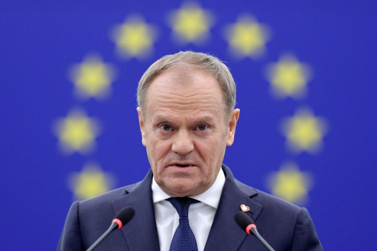 Donald Tusk w Europarlamencie.