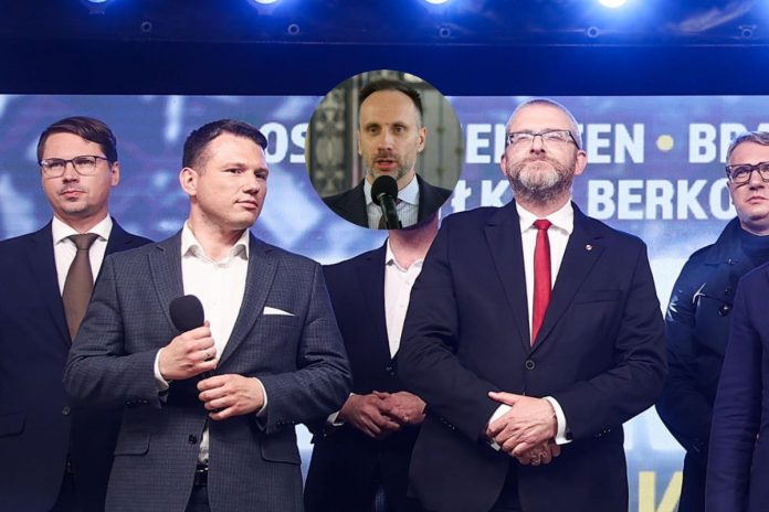 Sławomir Mentzen oraz Grzegorz Braun i Janusz Kowalski.