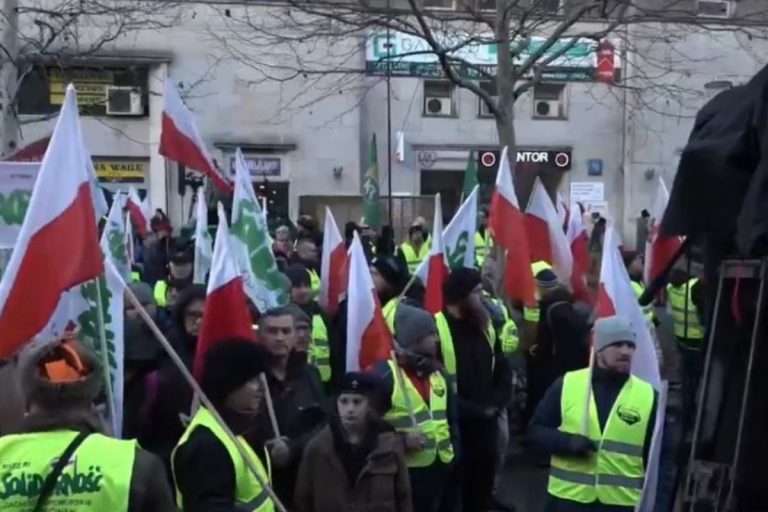 Protest rolników w Warszawie