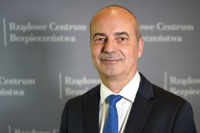 Zbigniew Muszyński – dyrektor Rządowego Centrum Bezpieczeństwa. Foto: gov.pl