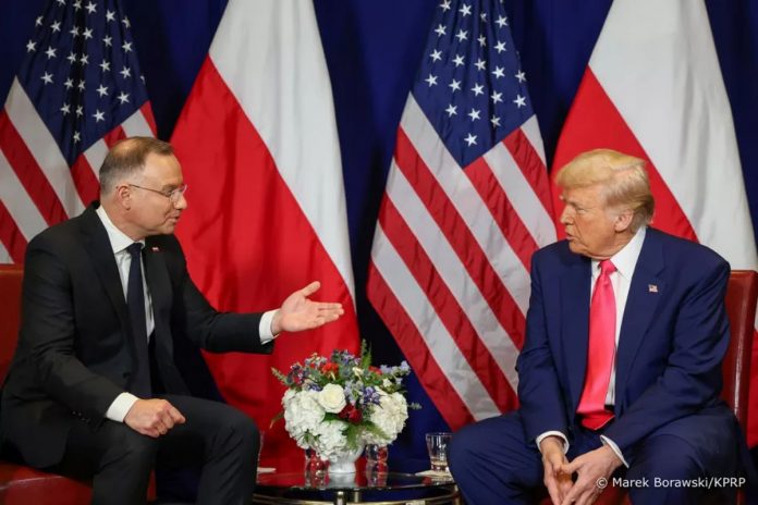 Andrzej Duda i Donald Trump.