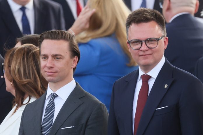 Krzysztof Bosak i Szymon Hołownia. Zdjęcie ilustracyjne. Foto: PAP