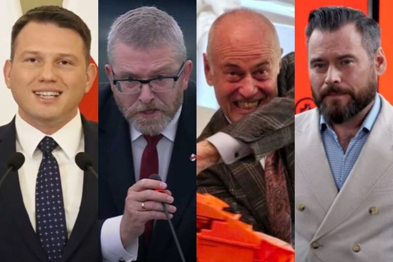 Sławomir Mentzen, Grzegorz Braun, Jan Kubań oraz Krzysztof Stanowski.