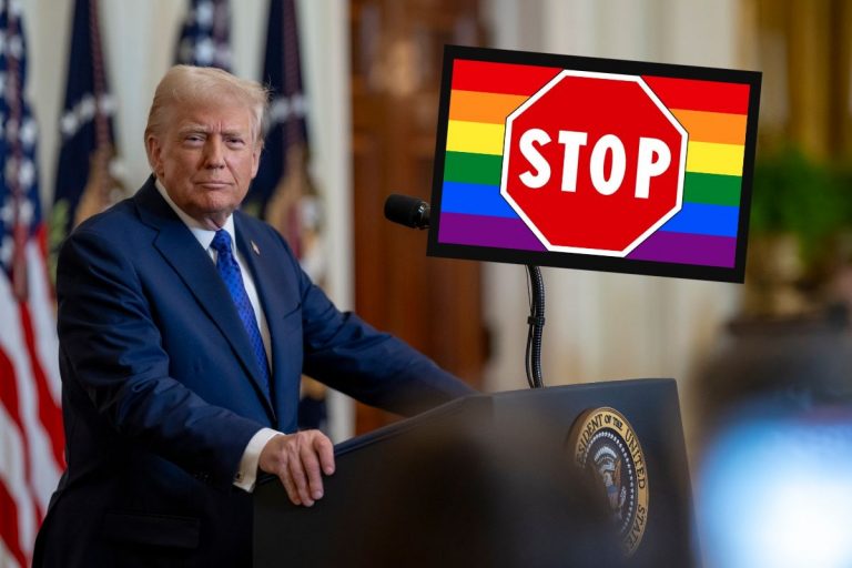 Donald Trump oraz "stop LGBT".