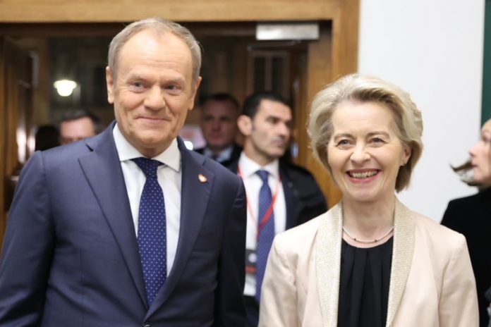 Donald Tusk i Ursula von der Leyen. Foto: X/Kancelaria premiera