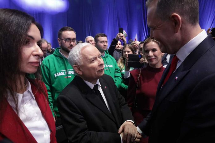 Marta Kaczyńska, Jarosław Kaczyński, Marta Nawrocka i Karol Nawrocki