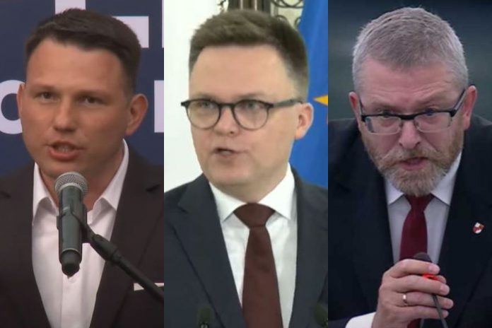 Sławomir Mentzen, Szymon Hołownia oraz Grzegorz Braun