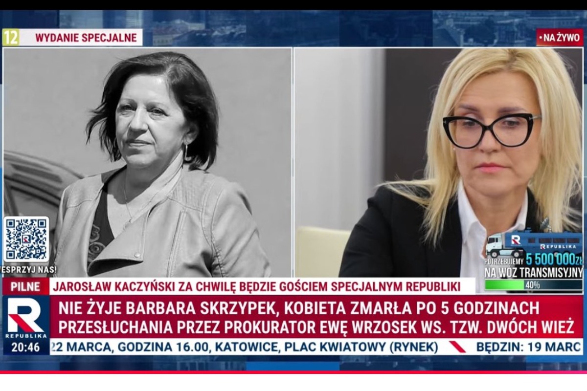 Nie żyje Barbara Skrzypek, zaufana współpracowniczka Jarosława Kaczyńskiego. W środę była przez kilka godzin przesłuchiwana przez Ewę Wrzosek