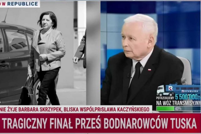 Barbara Skrzypek i Jarosław Kaczyński