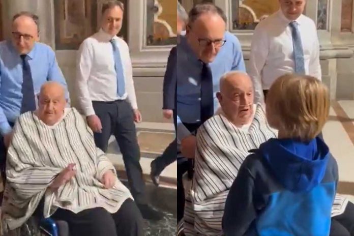 Papież Franciszek w Bazylice św. Piotra
