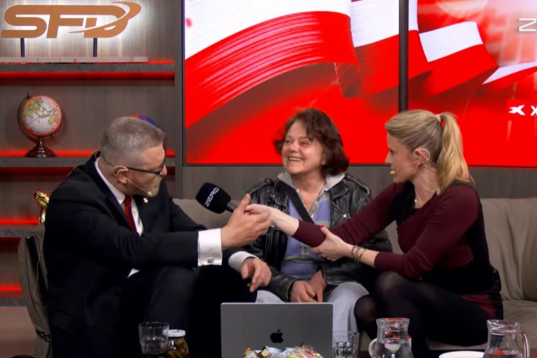 Grzegorz Braun na "afterku" w Kanale Zero, fot. screen YT: Kanał Zero