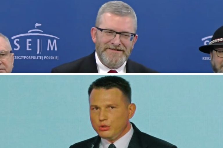 Grzegorz Braun i Sławomir Mentzen. / Foto: YT/screen