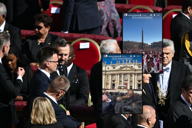 Szymon Hołownia oraz Władysław Kosiniak-Kamysz na pogrzebie papieża Franciszka oraz relacje w mediach społecznościowych marszałka Sejmu