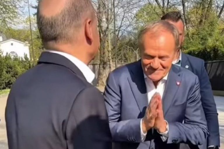 Donald Tusk i Olaf Scholz.