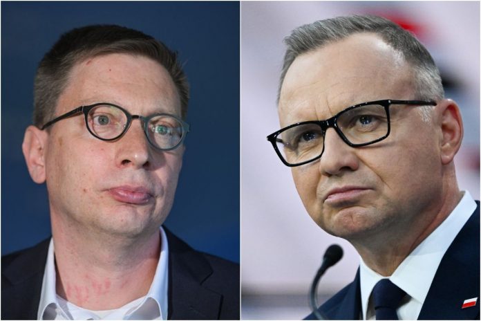 Michał Bilewicz i Andrzej Duda.