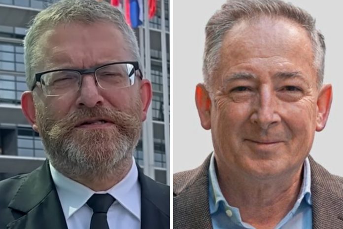 Grzegorz Braun i Bartłomiej Sienkiewicz. /Foto: YT screen/Wikimedia, Gov.pl, CC BY 3.0 pl