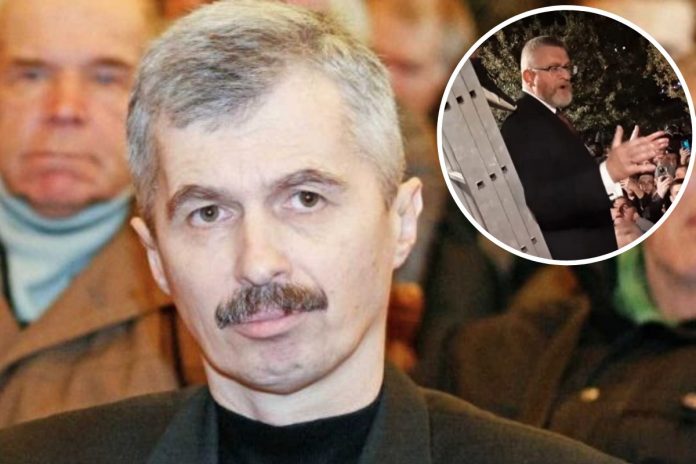 Bohdan Czerwak i Grzegorz Braun. / Foto: Foto: ВО Свобода, CC BY 3.0, Wikimedia Commons YT / Grzegorz Braun