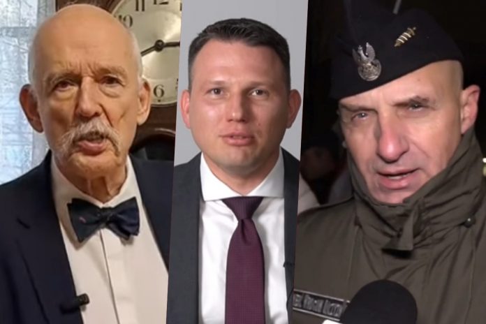jkm janusz korwin-mikke slawomir mentzen wojciech olszanski aleksander jablonowski jaszczur
