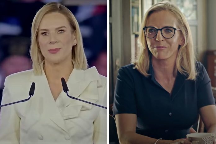 Marta Nawrocka i Małgorzata Trzaskowska. /Foto: YT/screen