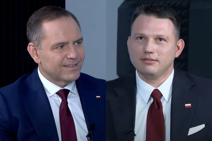 Karol Nawrocki oraz Sławomir Mentzen.