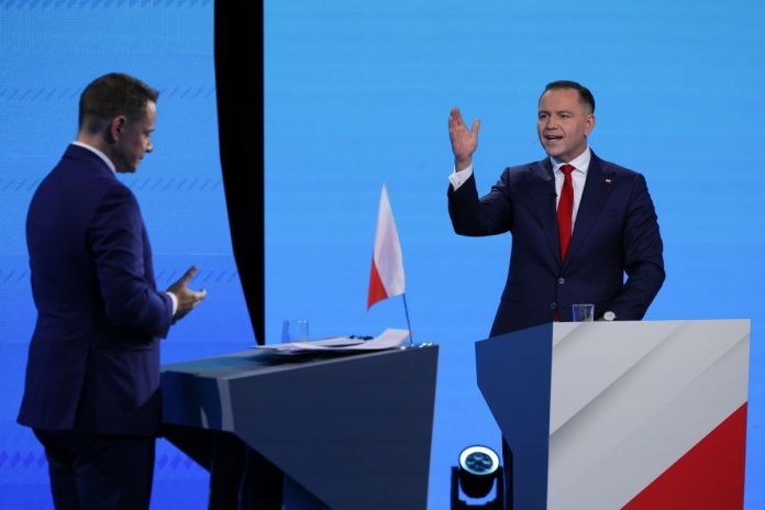 Rafał Trzaskowski i Karol Nawrocki, debata.