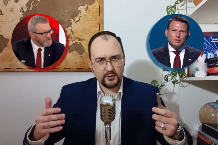 Radosław Piwowarczyk oraz Grzegorz Braun i Sławomir Mentzen.