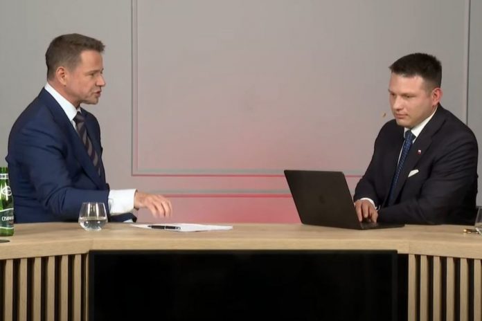 Rafał Trzaskowski oraz Sławomir Mentzen.