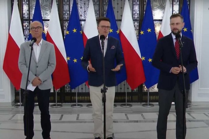 Włodzimierz Czarzasty, Szymon Hołownia i Władysław Kosiniak-Kamysz