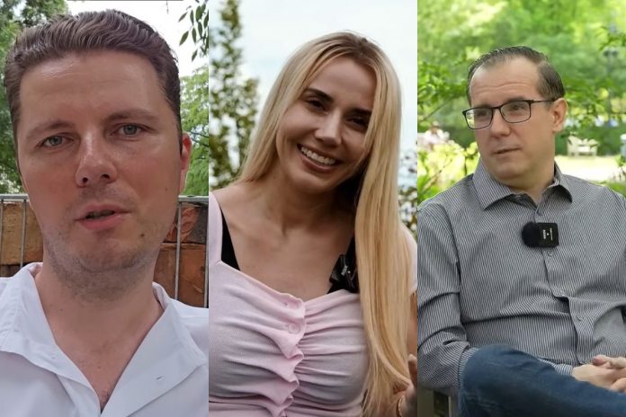 Piotr Korczarowski i Marianna Schreiber oraz Przemysław Czarnecki