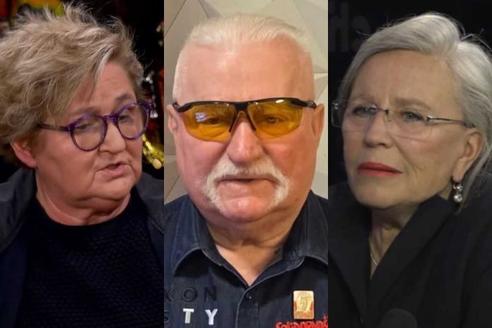 Magdalena Środa, Lech Wałęsa i Krystyna Janda