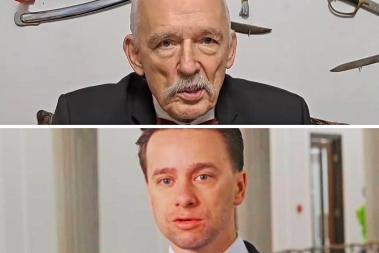 Janusz Korwin-Mikke i Krzysztof Bosak. Foto: YT/screen