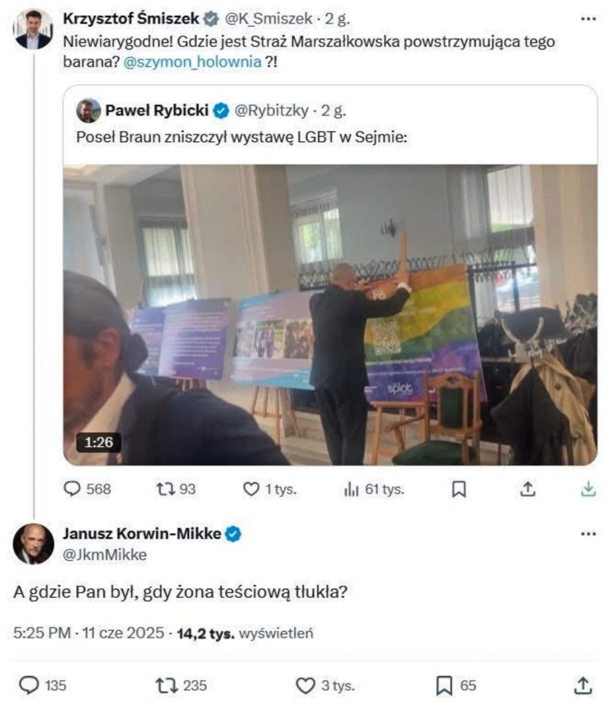 Korwin odpowiada Śmiszkowi
