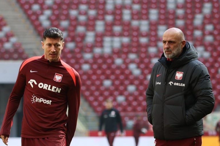 Robert Lewandowski oraz Michał Probierz.