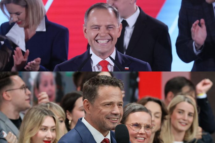 Karol Nawrocki oraz Rafał Trzaskowski.