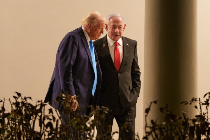 Donald Trump oraz Benjamin Netanjahu