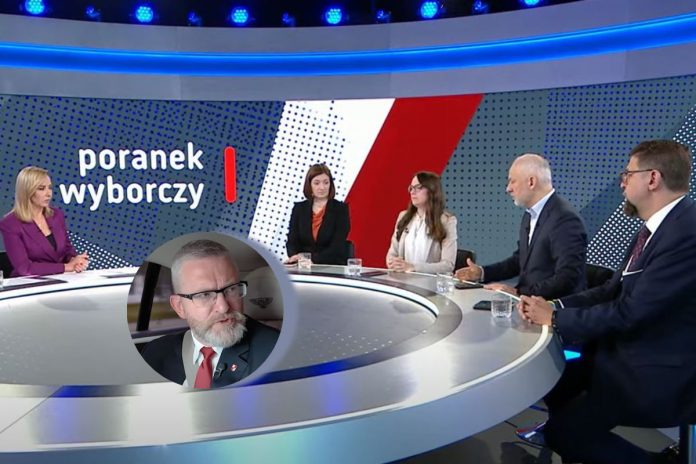 Poranek wyborczy TVP Info oraz Grzegorz Braun.