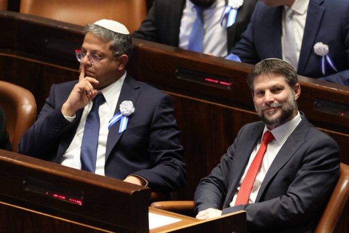 Itamar Ben-Gwir i Becalel Smotricz. Zdjęcie ilustracyjne. Foto: PAP/EPA