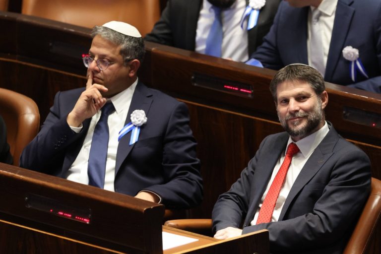 Itamar Ben-Gwir i Becalel Smotricz. Zdjęcie ilustracyjne. Foto: PAP/EPA