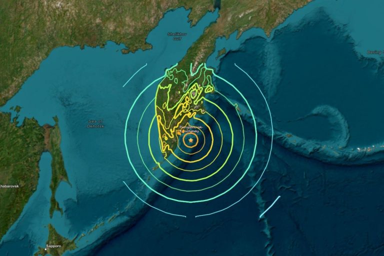 Potężne trzęsienie ziemi na Kamczatce miało siłe 8.7 mag. Foto: USGS