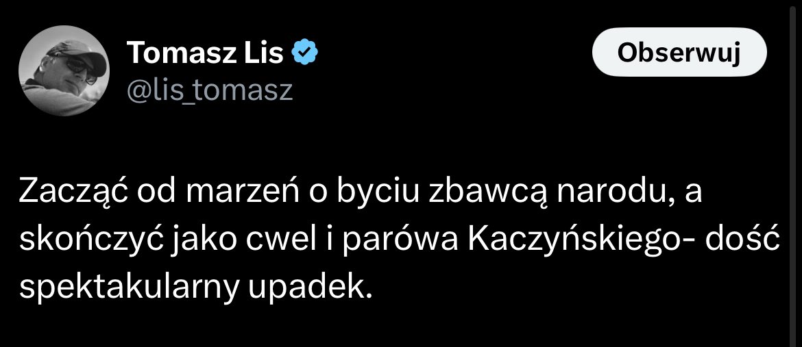 Tomasz Lis o Hołowni.