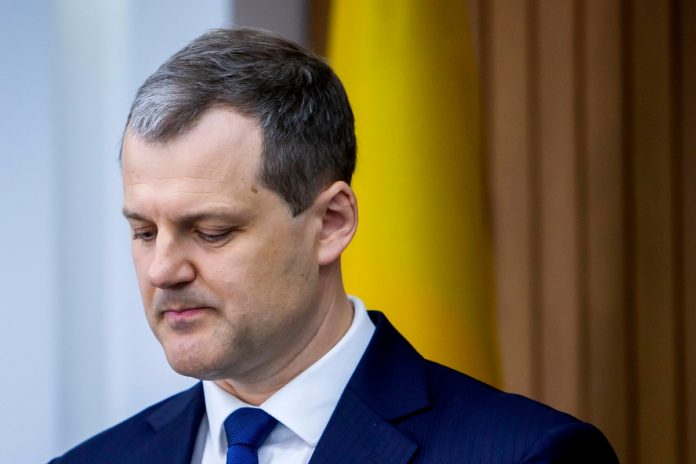 Premier Litwy Gintautas Paluckas. Foto: PAP/EPA