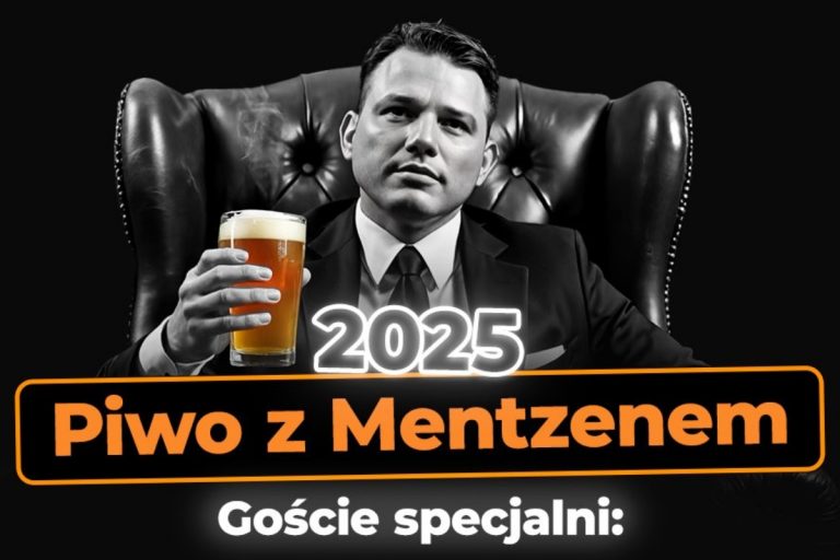 "Piwo z Mentzenem". Obrazek ilustracyjny. Źródło: X/Sławomir Mentzen