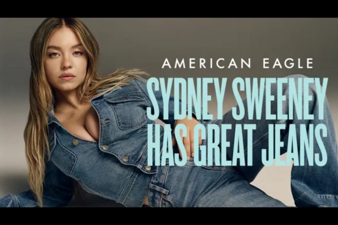 „Sydney Sweeney has a great jeans”. Foto: American Eagle jeans