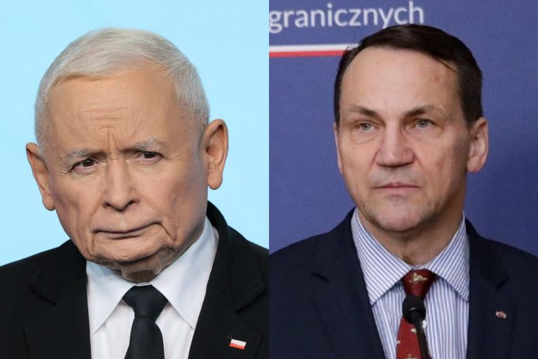 Jarosław Kaczyński i Radosław Sikorski