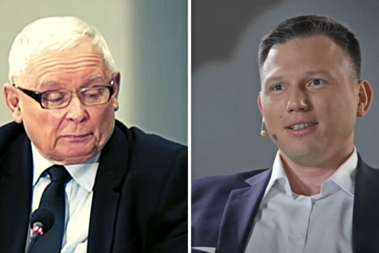 Jarosław Kaczyński i Sławomir Mentzen. /Foto: YT (screen)