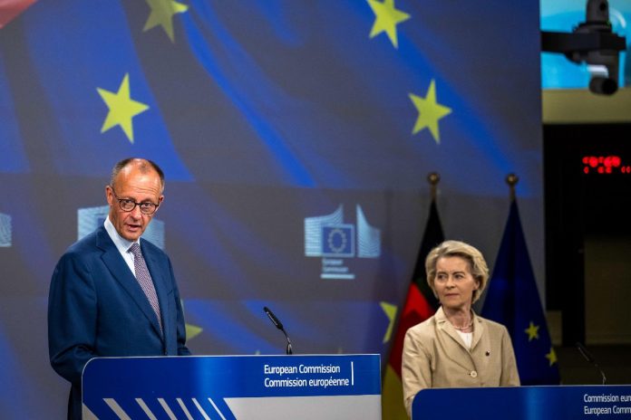 Friedrich Merz i Ursula von der Leyen.