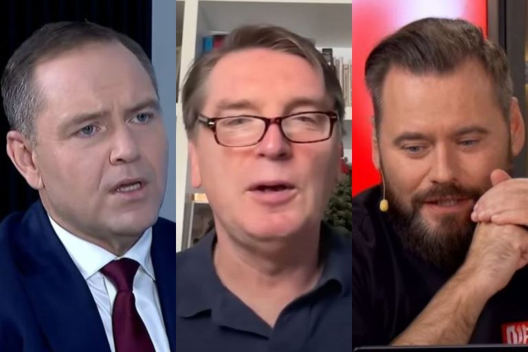 Karol Nawrocki, Tomasz Lis oraz Krzysztof Stanowski.