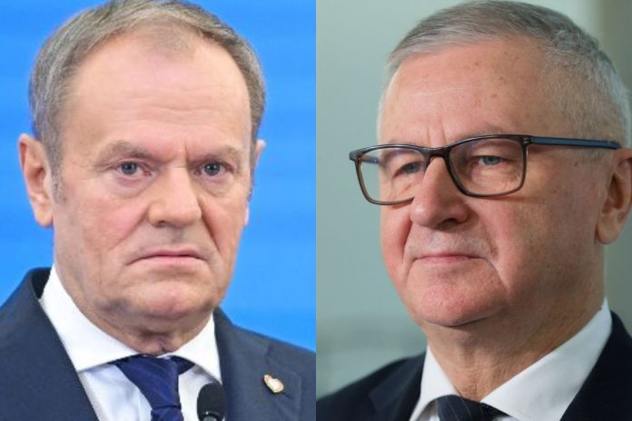 Donald Tusk oraz Włodzimierz Skalik