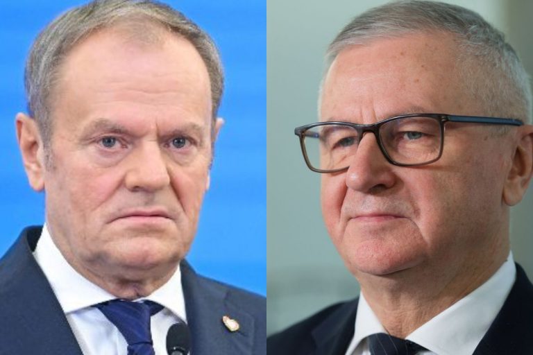 Donald Tusk oraz Włodzimierz Skalik